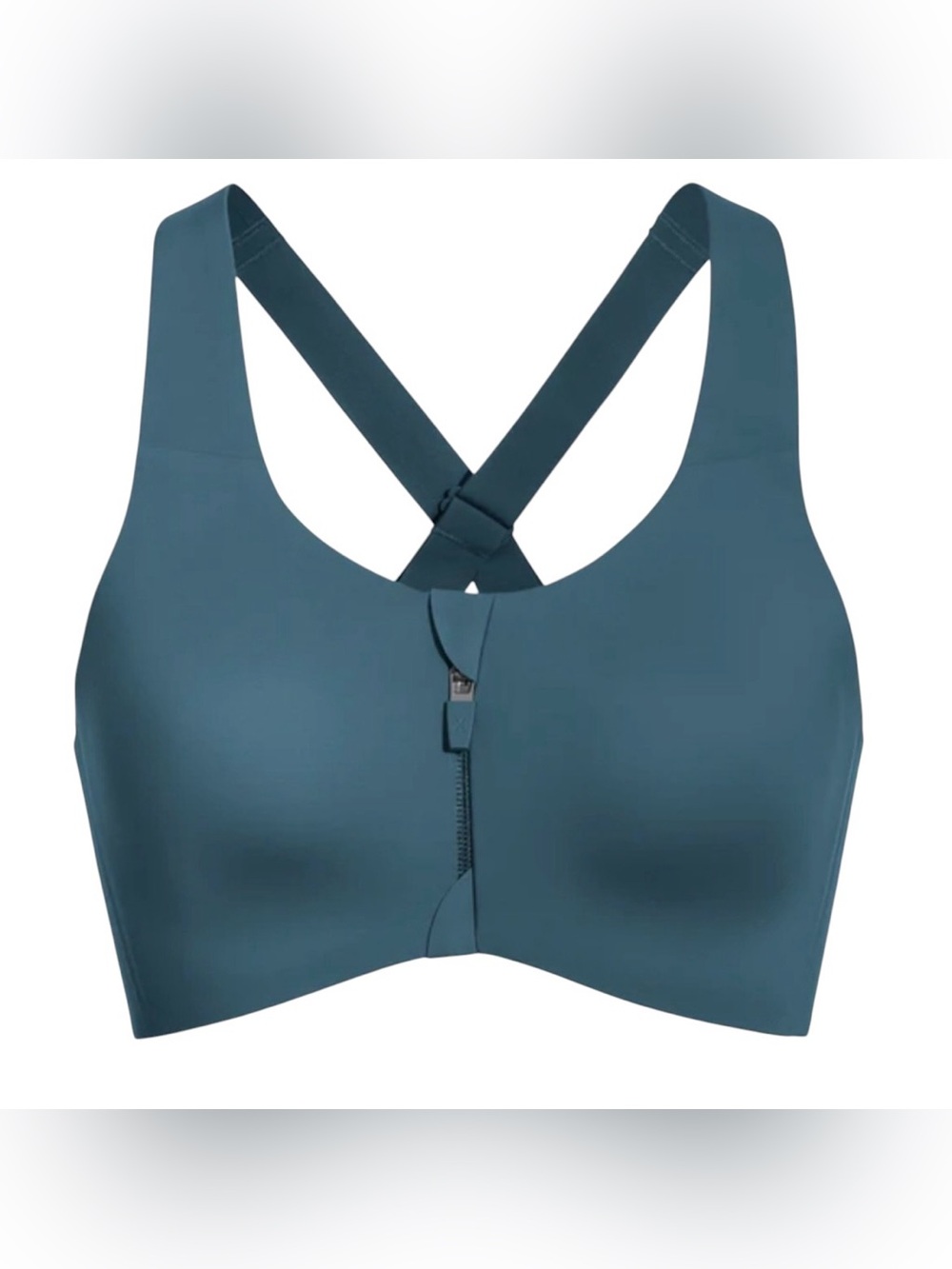 Knix Tidepool Catalyst Front Zip Racerback Sports Bra Size 4